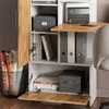 bureauset Vicco Tomy Wit/Goudkleurig Eiken 150 x 59 cm Set Productafbeelding-voorbeeld 4