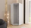 Weißer Eckkleiderschrank 192x80x46 cm – Drehtürenschrank Produktbild-Vorschau 2