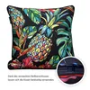 novely 2er-SET DEKOKISSEN D014 Rosen Dunkelblau- Produktbild-Vorschau 5