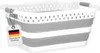 Panier à linge pliable 36 L – Gris, en plastique, Voir les images du produit 1