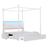 Flieks Jugendbett Metallbett 140x190cm mit 3 Schubladen, Produktbild-Vorschau 12