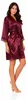 Damen Satin Morgenmantel Kimono kurz mit Spitze Bademantel Produktbild-Vorschau 3