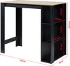 Barový stůl "Danderyd" 120 x 60 x 106 cm se 3 policemi Náhled obrázku produktu 4