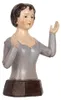 Clayre & Eef Dekorationsfigur Frau 12x9x20 cm Grau Produktbild-Vorschau 2