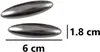 Magnet für Magnettherapie, 16x60 mm, rechteckig, schwarz Podgląd zdjęcia produktu