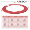 AREBOS Couverture de rebord de trampoline Ø457 cm Rouge | Voir les images du produit 5