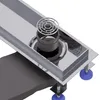 NORDONA Hochglanz Edelstahl Duschrinne 120cm Ablauf Produktbild-Vorschau 6