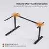 A diagram illustrating the features of a standing desk frame. Produktbild-Vorschau
