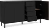 Sideboard Monza | mit 3D-Lamellen | Artisan Oak / schwarz Produktbild-Vorschau 9