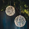 2x LED-Kugel "Glow" aus Metall, silber, mit 200 & 300 LED, Produktbild-Vorschau 1
