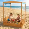 FCH Sandkasten mit Dach & Sitzbänken ,Kindersandkasten, Produktbild-Vorschau 6