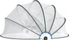 A transparent pool cover dome with black supports and a blue accent at the base. Náhled obrázku produktu