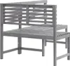 vidaXL Garten-Eckbank Grau 140 cm Massivholz Akazie Produktbild-Vorschau 6