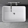 doporro Lavabo Vasque à Poser Solid Surface Rectangulaire Voir les images du produit 2