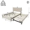 Letto imbottito Flieks 140x200cm con letto estraibile, Anteprima dell’immagine prodotto 5