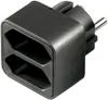 GOOBAY Euro-Zweifachstecker NK 002, schwarz Produktbild-Vorschau 4