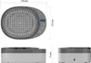 Technical drawings and a top view of an ultrasonic cleaner with dimensions indicated. Produktbild-Vorschau