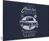 MuchoWow® MuchoWow® Gerahmtes Poster Autos - Blau - Retro Produktbild-Vorschau 1