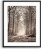 Gerahmtes Poster - Schwarzer Rahmen - Wald Straße Baum - Produktbild-Vorschau 1