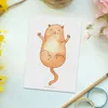 Mr. & Mrs. Panda Postkarte Katze Umarmen - Weiß - Geschenk, Produktbild-Vorschau 2