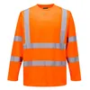 Portwest S178 Warnschutz Langarm-T-Shirt Orange Gr. L Produktbild-Vorschau 1