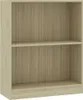 vidaXL Bibliothèque Chêne Sonoma 60x24x76 cm Matériau Voir les images du produit 1