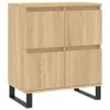 vidaXL Sideboards 2 pcs. chêne Sonoma bois composite Voir les images du produit 5