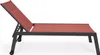 Lettino Hilde 65 x 200 x 102 cm Alluminio Textilene Nero Anteprima dell’immagine prodotto 1