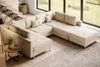 riess-ambiente XXL Wohnlandschaft KENT 305cm champagner Produktbild-Vorschau 3