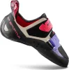 Klett-Kletterschuh "Kubo Woman" von La Sportiva; schwarz mit lila und rotem Design. Anteprima dell’immagine prodotto