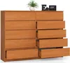 BDW, Kommode mit 10 Schubladen, 160×40×121 cm, K160, Erle Produktbild-Vorschau 4