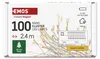 LED vánoční nano řetěz – ježek, 2,4 m, 3x AA, vnitřní, teplá bílá, časovač Vista previa de la imagen del producto