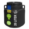 plasteo® Fût à col large de 20 litres avec couvercle et Voir les images du produit 1