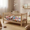 Un letto per bambole in legno di colore naturale con Anteprima dell’immagine prodotto 4