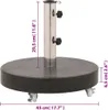 vidaXL Sonnenschirmständer Granit 30 kg Rund Schwarz Produktbild-Vorschau 7