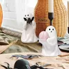 2 Stück Halloween Deko Geister Figuren mit Fledermaus Produktbild-Vorschau 5
