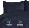 Komfortec Deluxe Bettwäsche 200x200 3 teilig Navy Blau - Produktbild-Vorschau 3