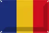 vianmo Blechschild 20x30 cm Rumäniens Romania Flagge Fahne Produktbild-Vorschau 1