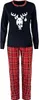 Schlafanzug Damen Lang Pyjama 100% Baumwolle Zweiteiliges Produktbild-Vorschau 2