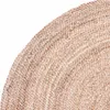 Okrągły pleciony dywan jutowy Abril 90cm Podgląd zdjęcia produktu 3