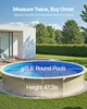 Revêtement de piscine rond VEVOR, diamètre 350 x 120 cm, Voir les images du produit 3