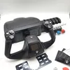 A black flight simulator controller is displayed on a white background. Produktbild-Vorschau