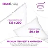 Premium 2-in-1 Seersucker Betten Set Decke 135x200 cm Produktbild-Vorschau 2