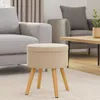 Pouf Rebecca Mobili Tiaré 45x36x36 cm MDF, PET, metallo Anteprima dell’immagine prodotto 2