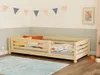 Niedriges Kinderholzbett TULY mit Barriere 90x190 cm Beige, Produktbild-Vorschau 1