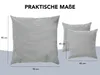 Sada polštářů na pohovku | manšestrová šedá | 1x 90x90cm a Náhled obrázku produktu 5