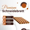 Premium Schneidebrett Schachbrett aus Akazien und Naturholz Produktbild-Vorschau 3