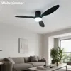 LED-plafondventilator met licht, 52 inch, zwart, met een Productafbeelding-voorbeeld 8