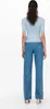 ONLY Geripptes Poloshirt Einfarbiges Kurzarm T-Shirt Produktbild-Vorschau 4