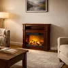 Elektrický krb Sifora 2000 W 80,5 x 30 x 81 cm Drevo Náhľad obrázku produktu 3
